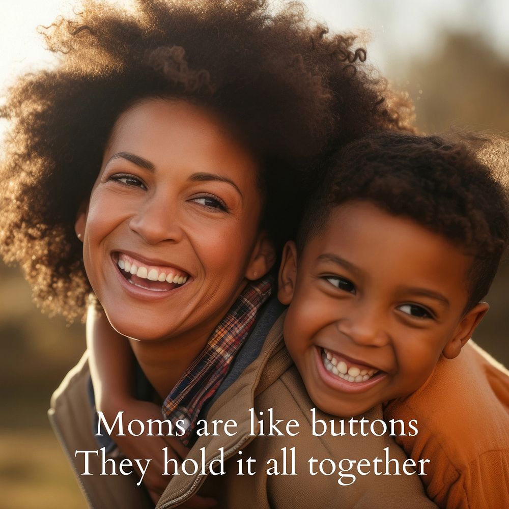 Mother's day  quote Instagram post template
