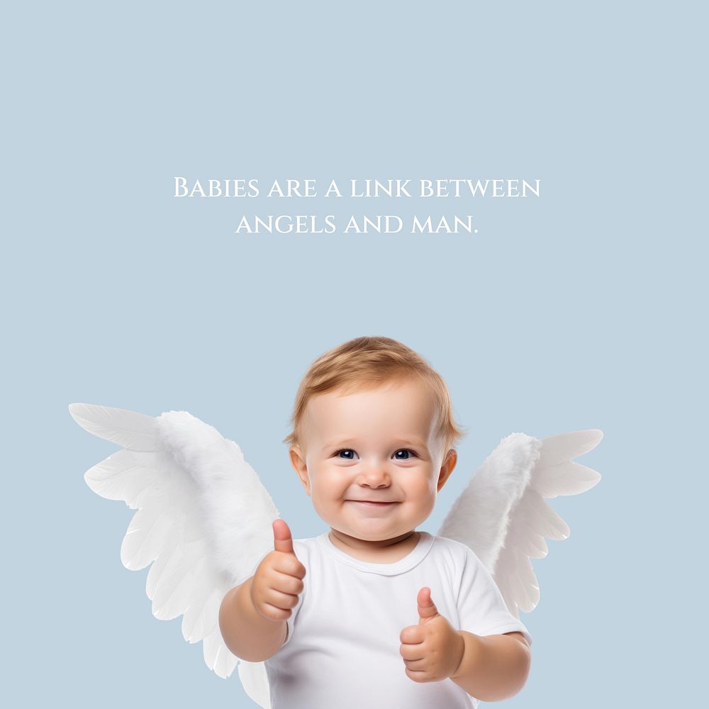 Angel  quote Instagram post template