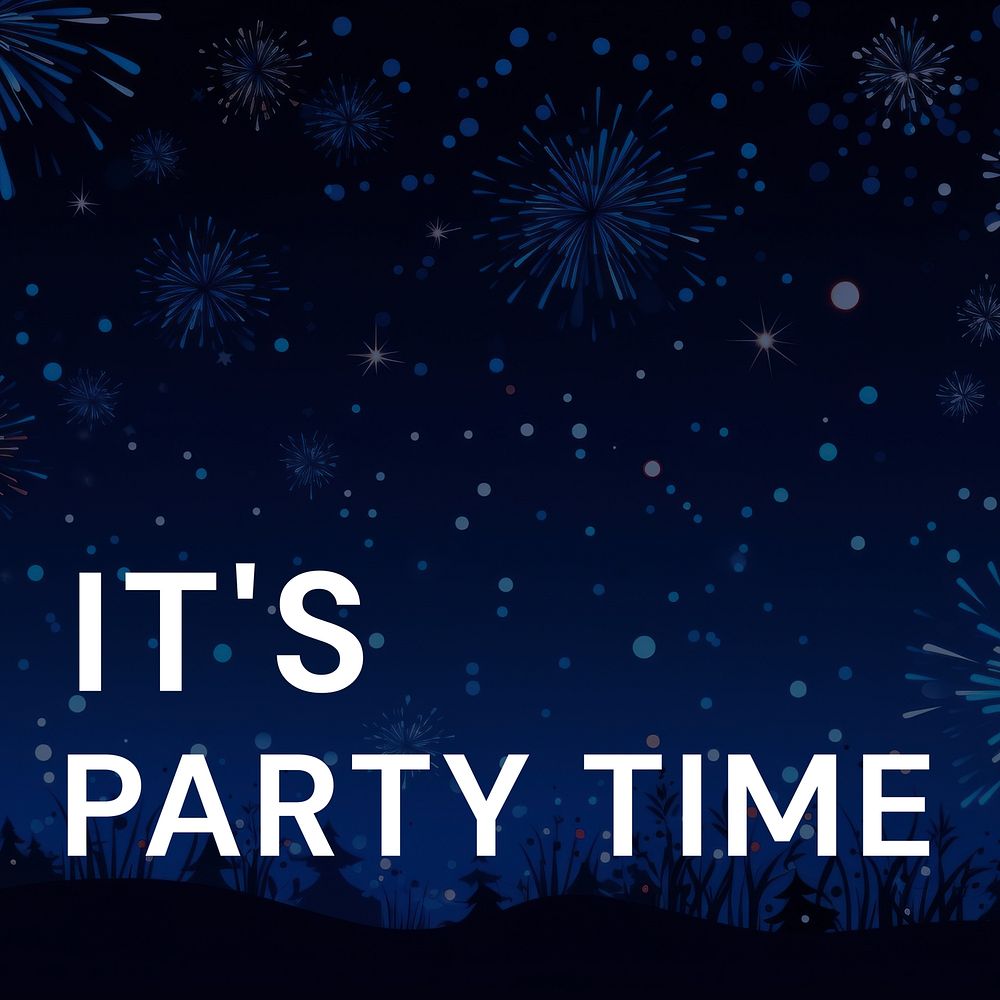 Party time quote Instagram post template