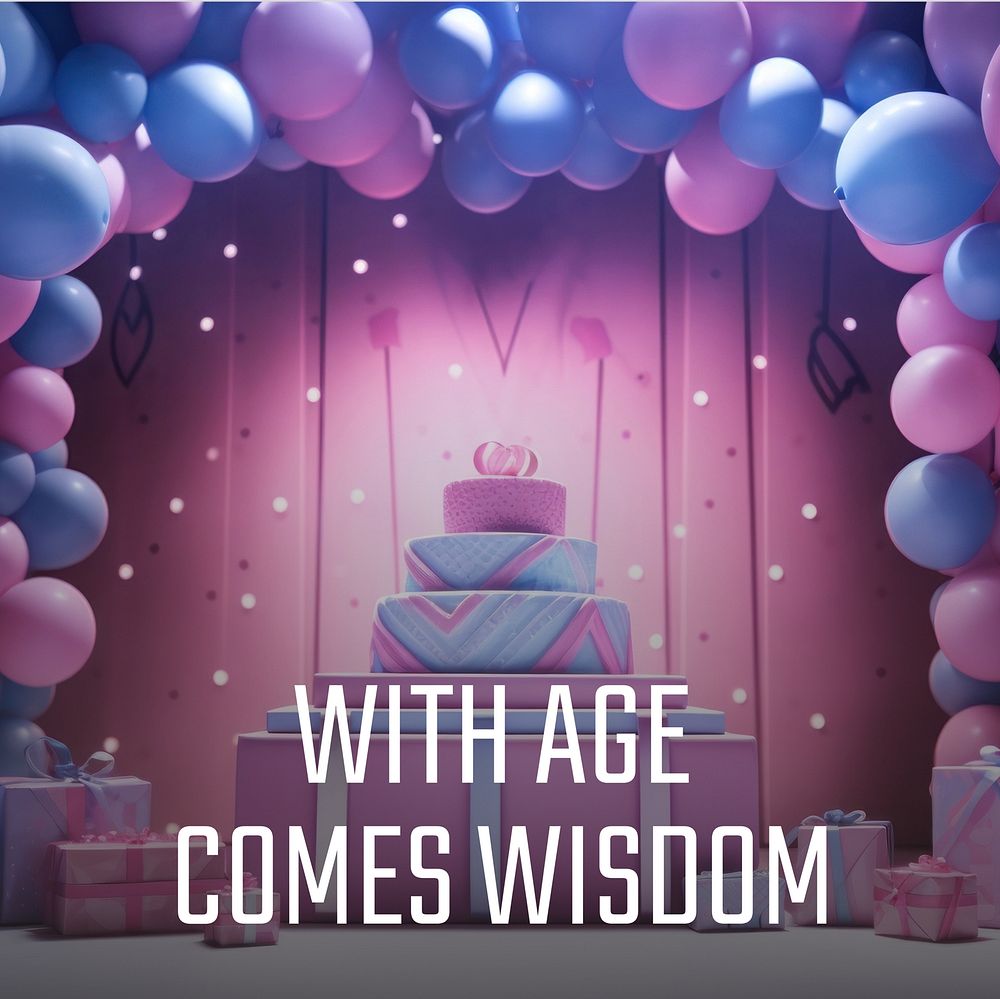 Aging & wisdom quote Instagram post template