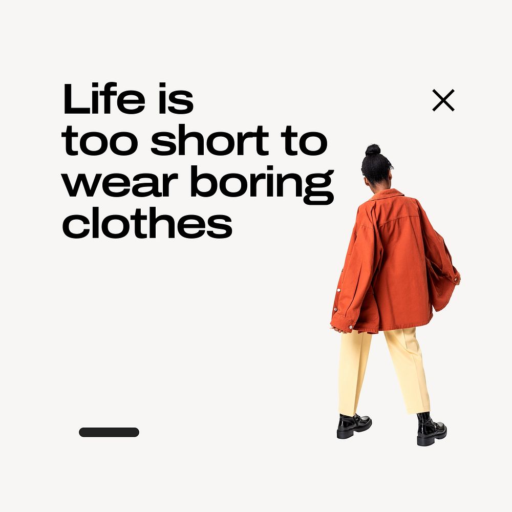 Fashion  quote Instagram post template