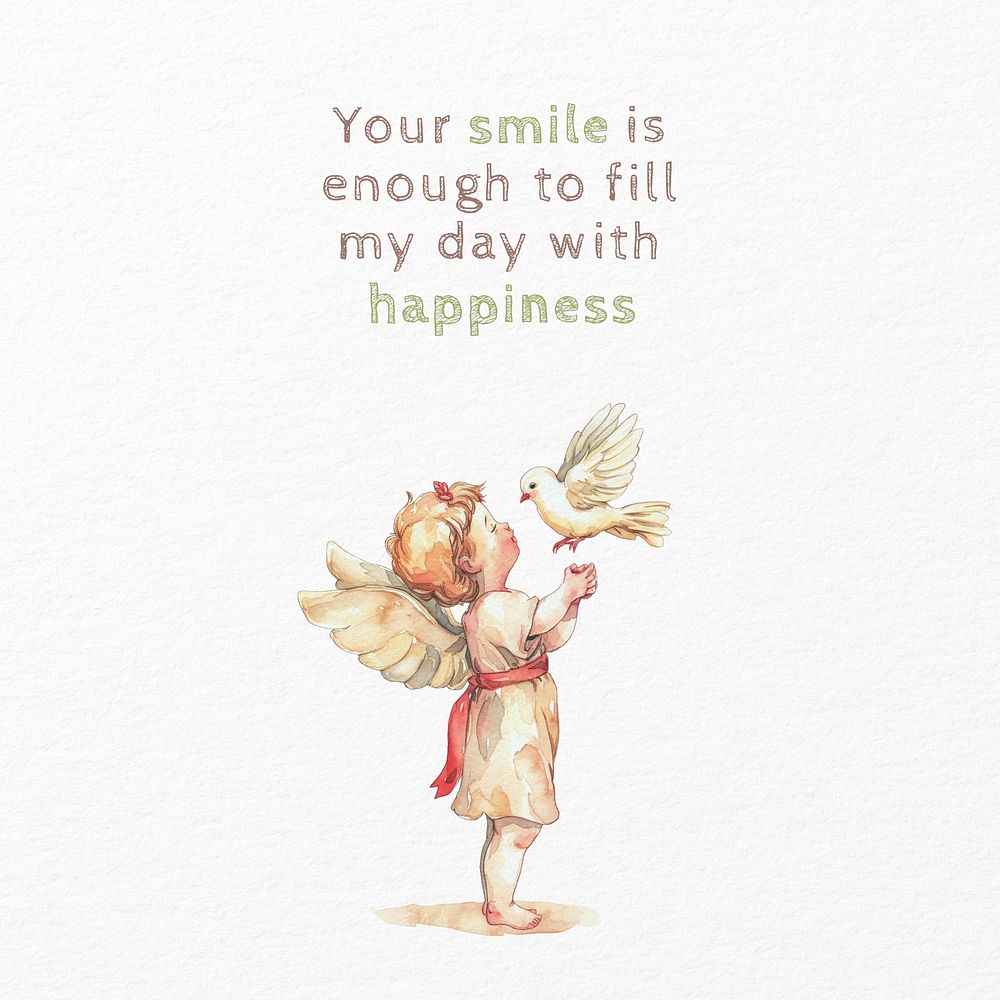 Smile  quote Instagram post template