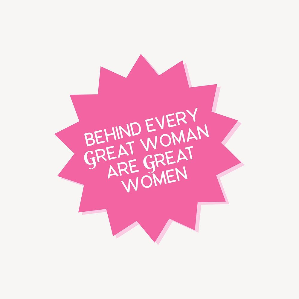 Women empowering  quote Instagram post template