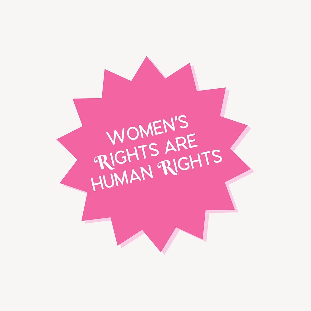 Women's rights quote Instagram post template