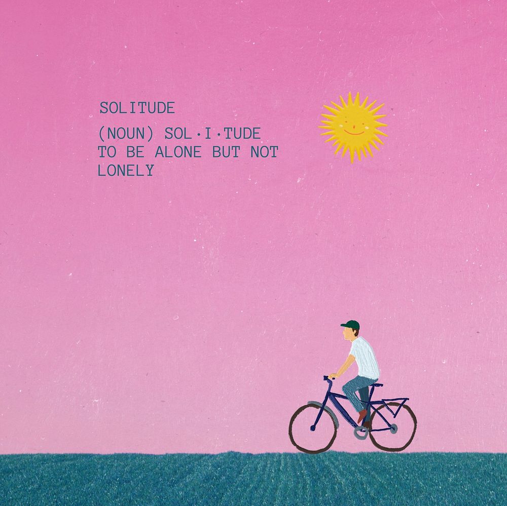 Solitude Instagram post template