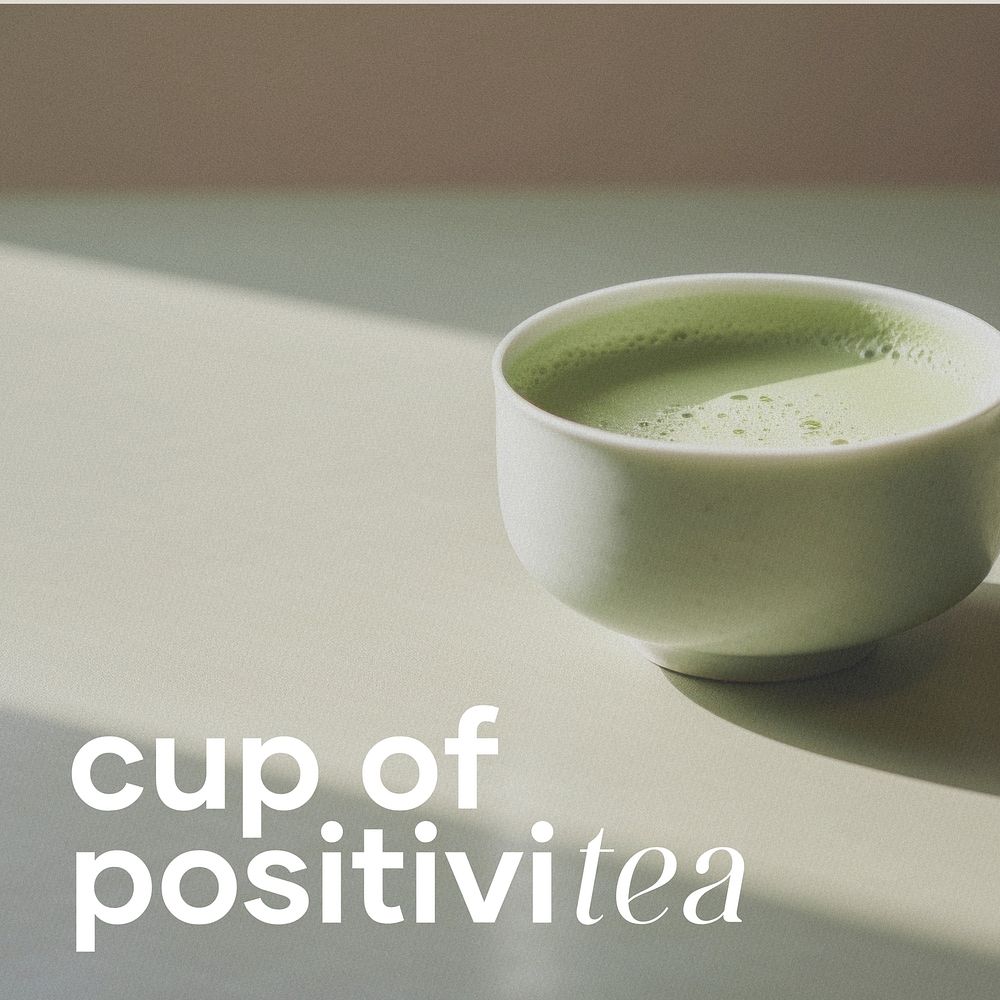 Tea  quote Instagram post template