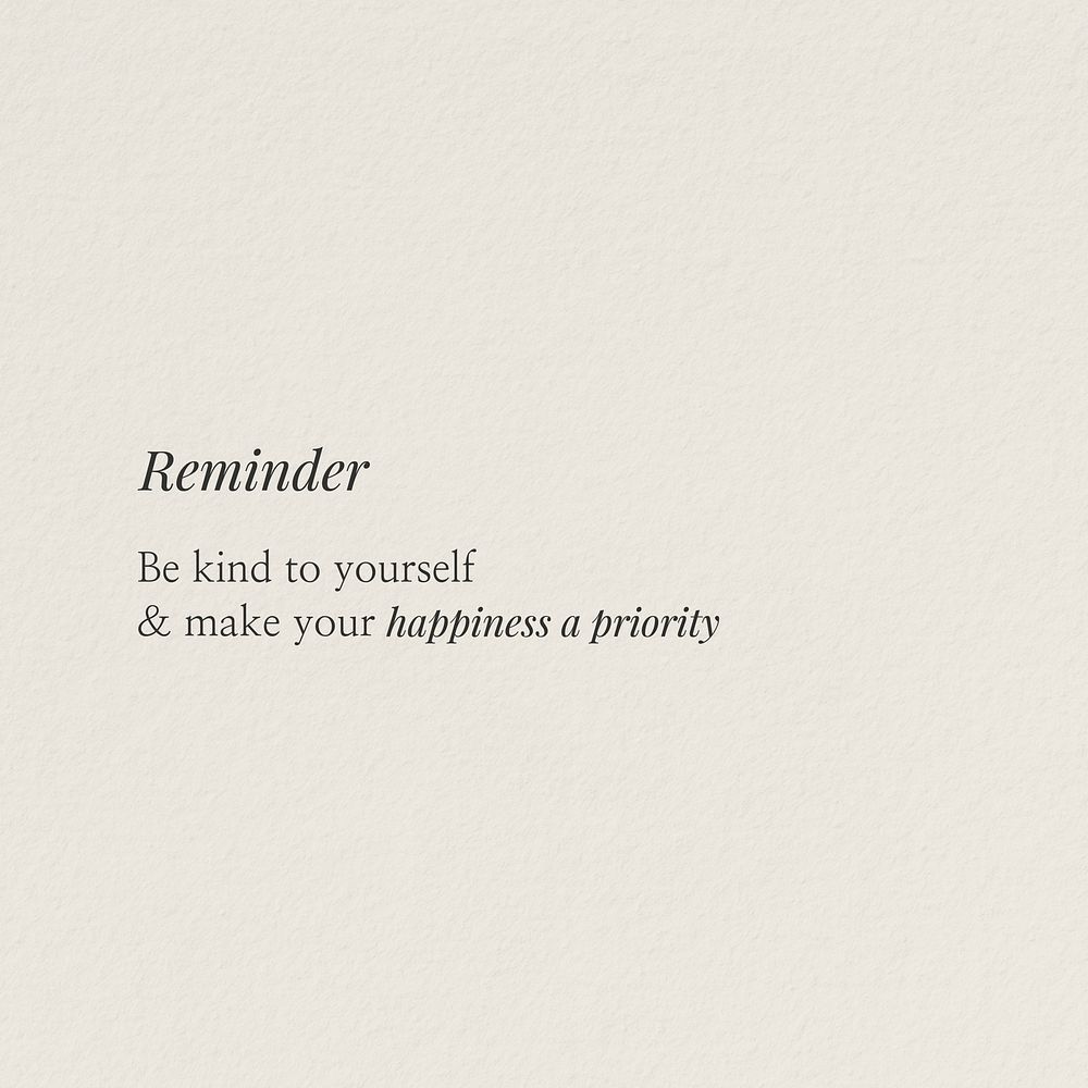 Self love reminder quote Instagram post template