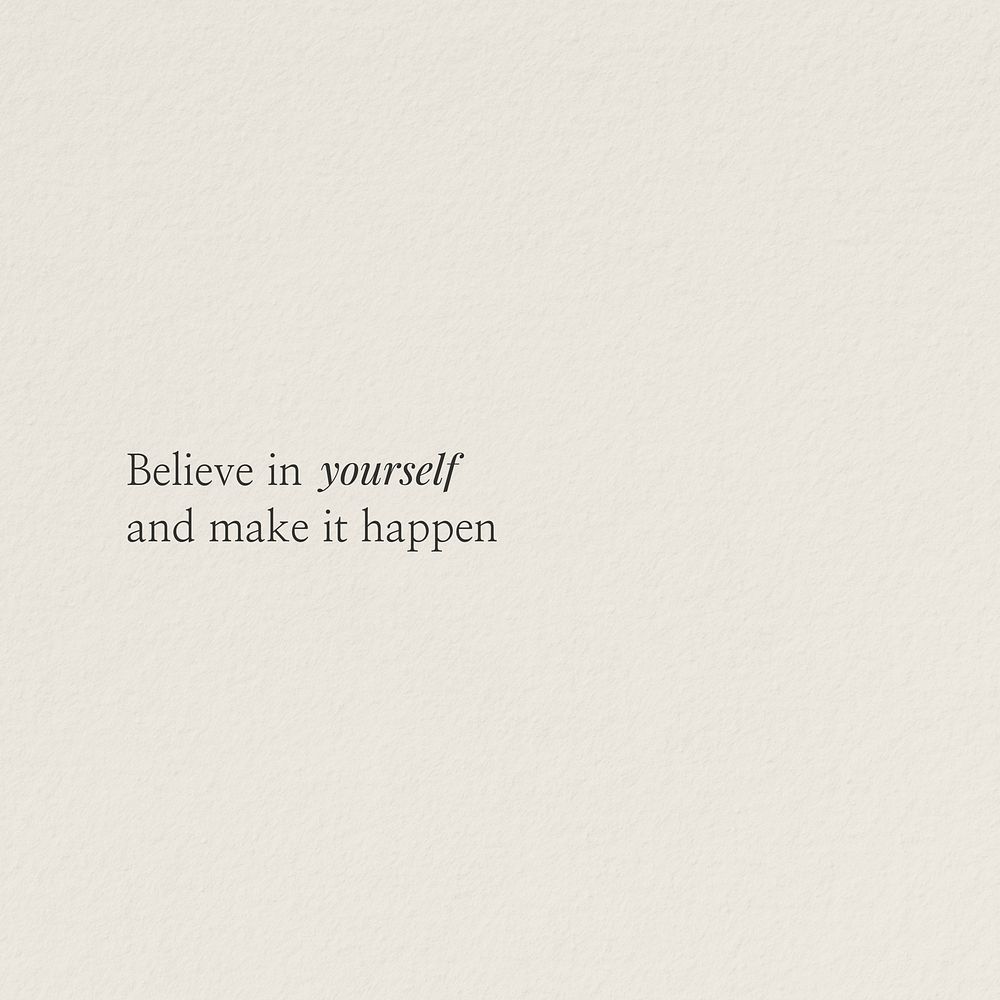 Believe inspiration  quote Instagram post template