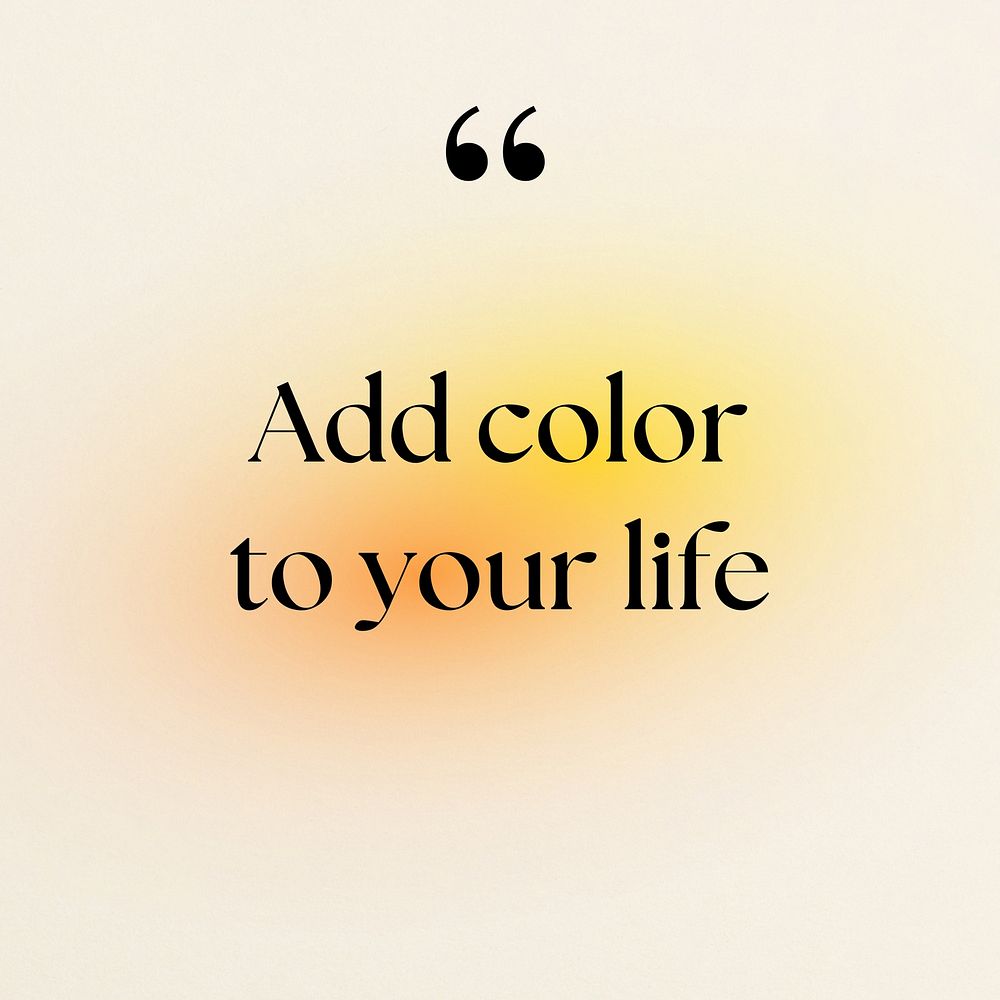 Colorful life  quote Instagram post template