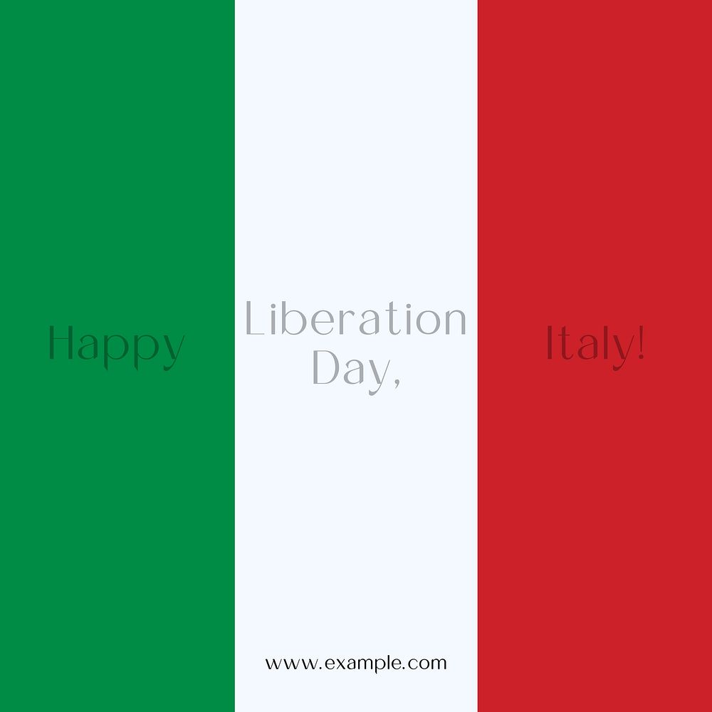 Happy Liberation Day Instagram post template