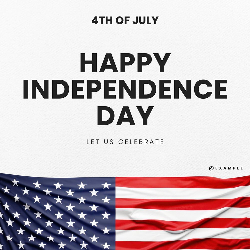 Independence Day Instagram post template