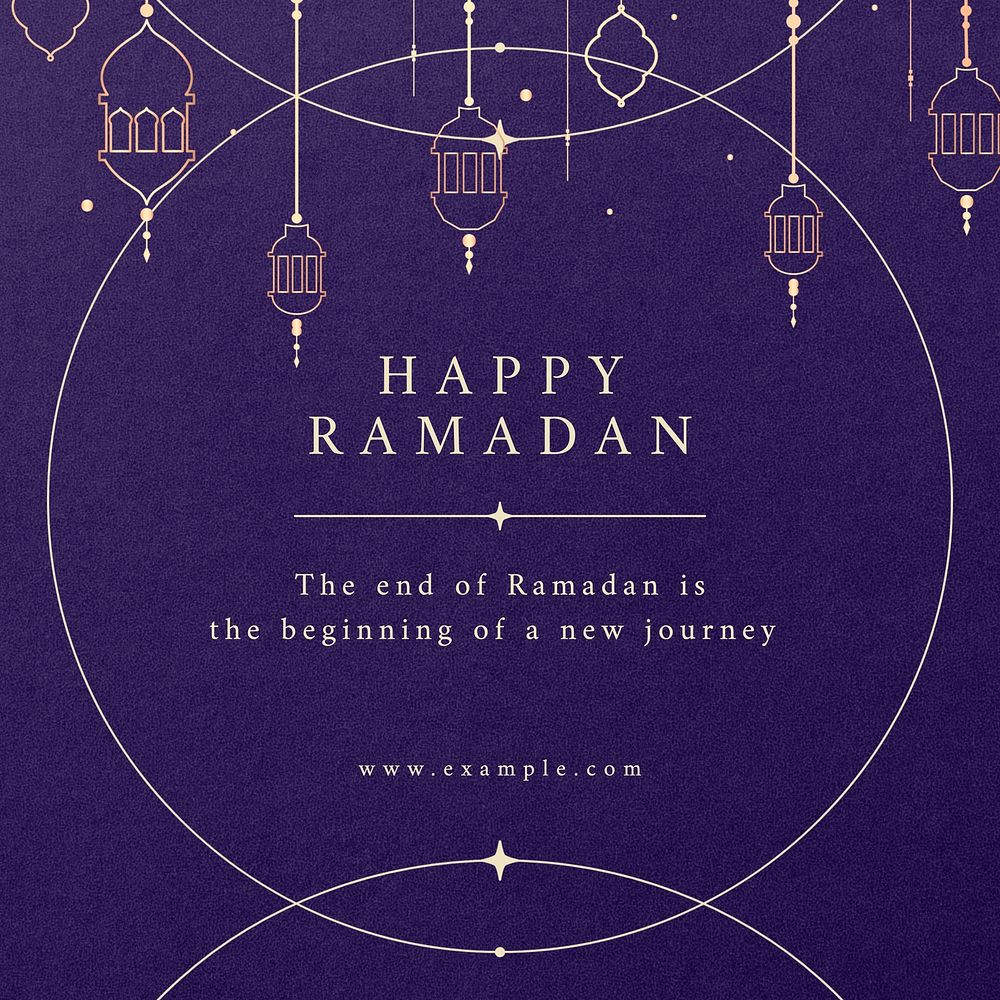 Happy Ramadan Instagram post template