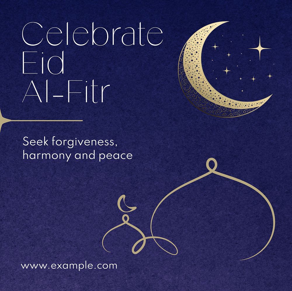 Eid Al-Fitr Instagram post template