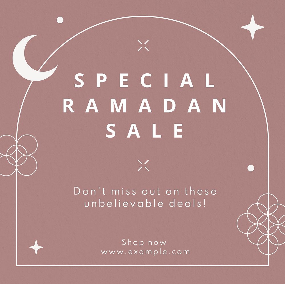 Special ramadan sale Instagram post template