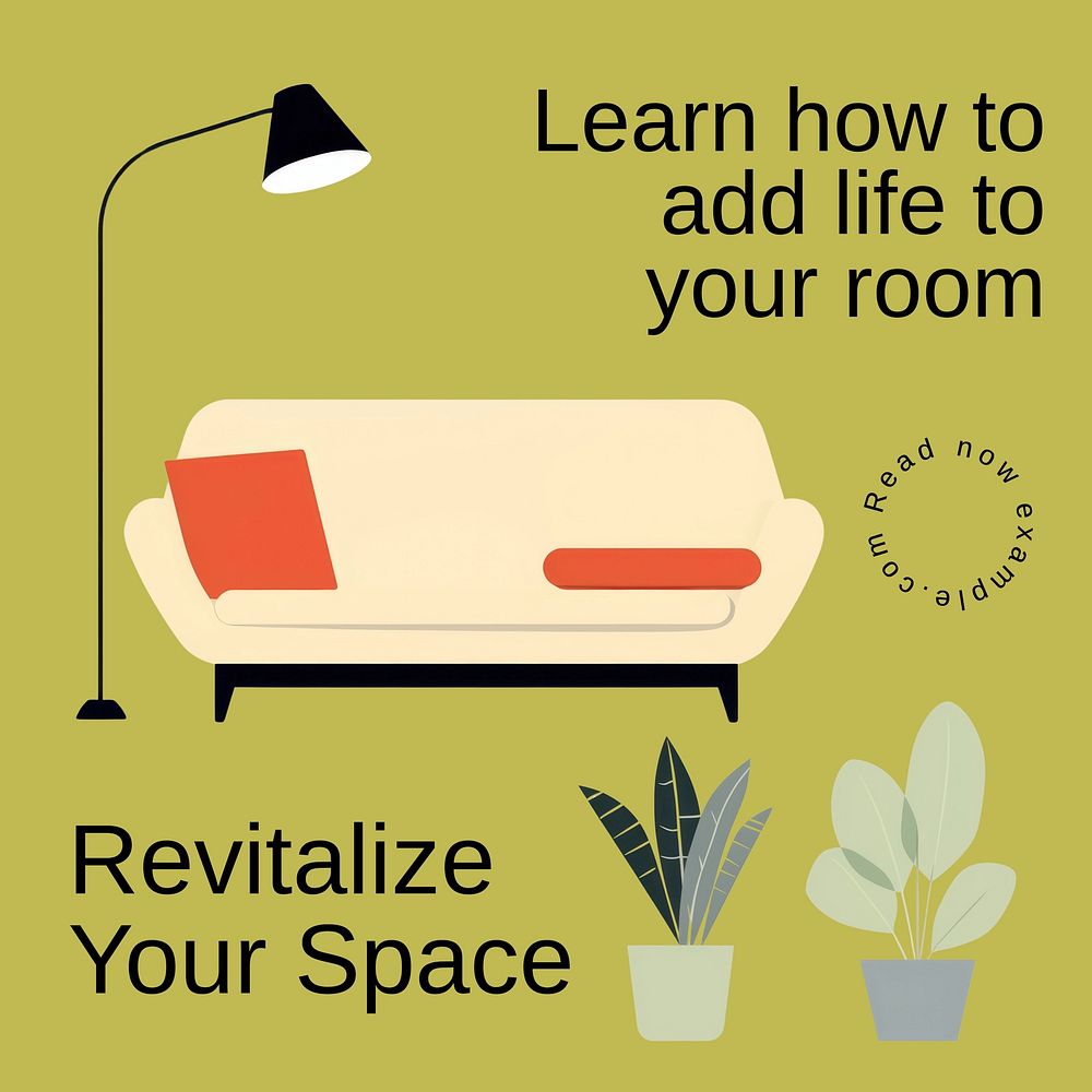 Revitalize your space Instagram post template