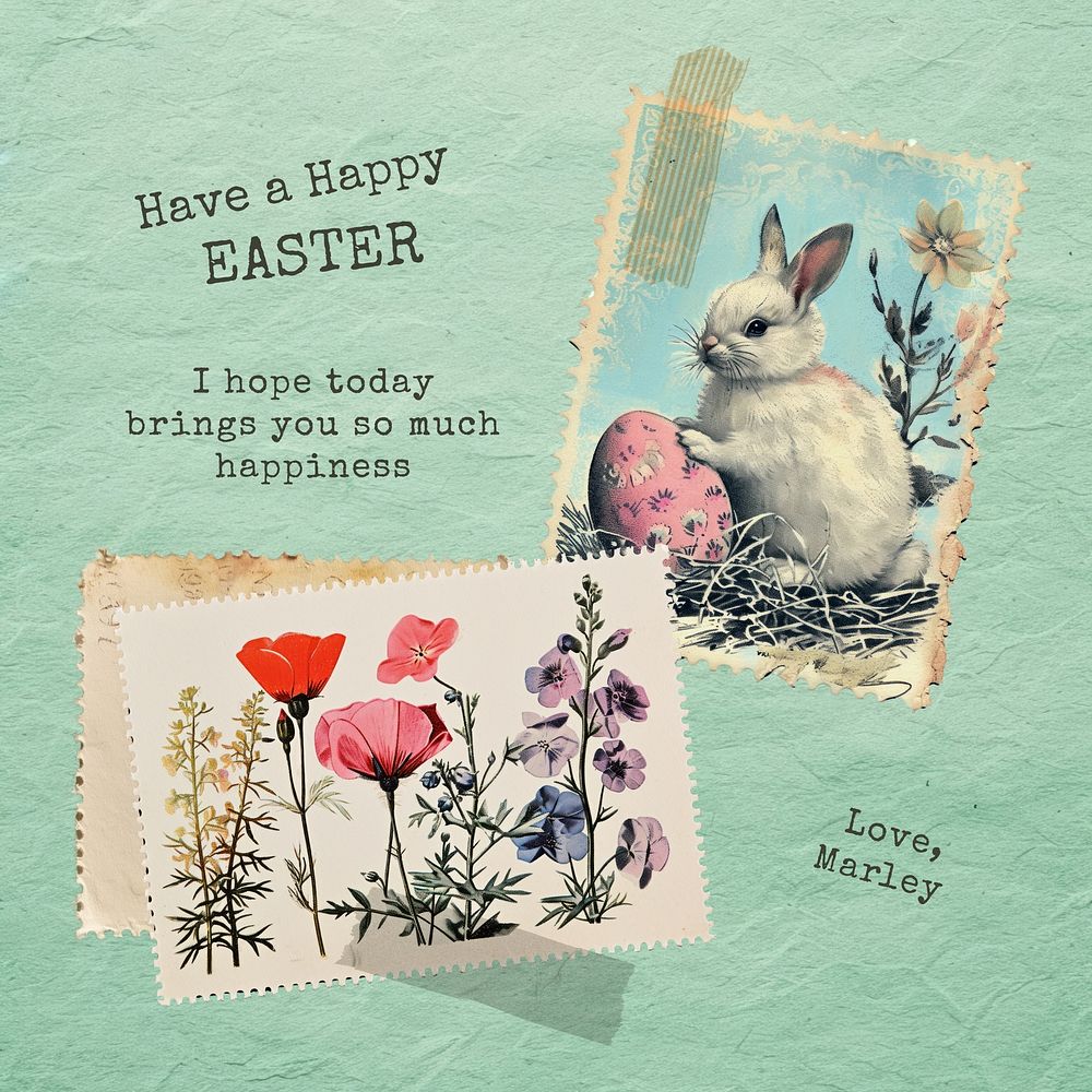 Happy Easter Instagram post template