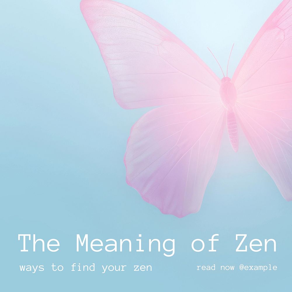 Zen Facebook post template