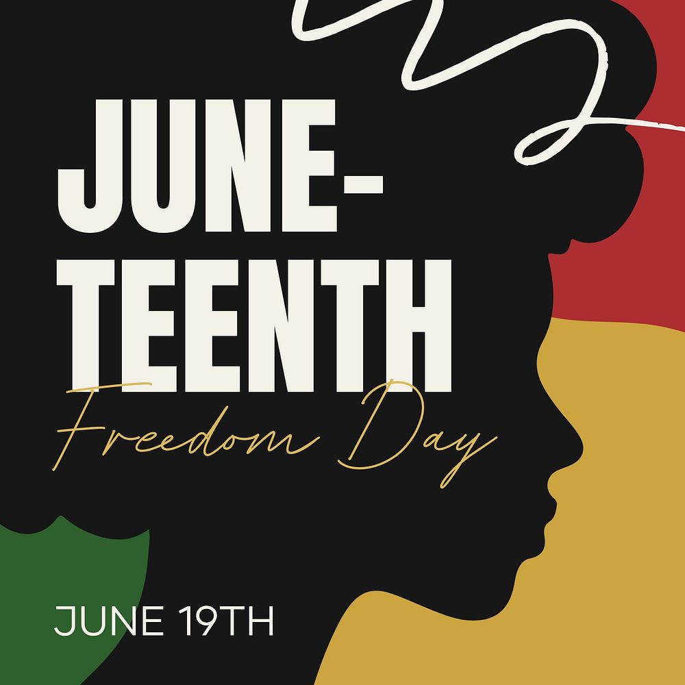 Juneteenth Instagram post template | Free Photo - rawpixel