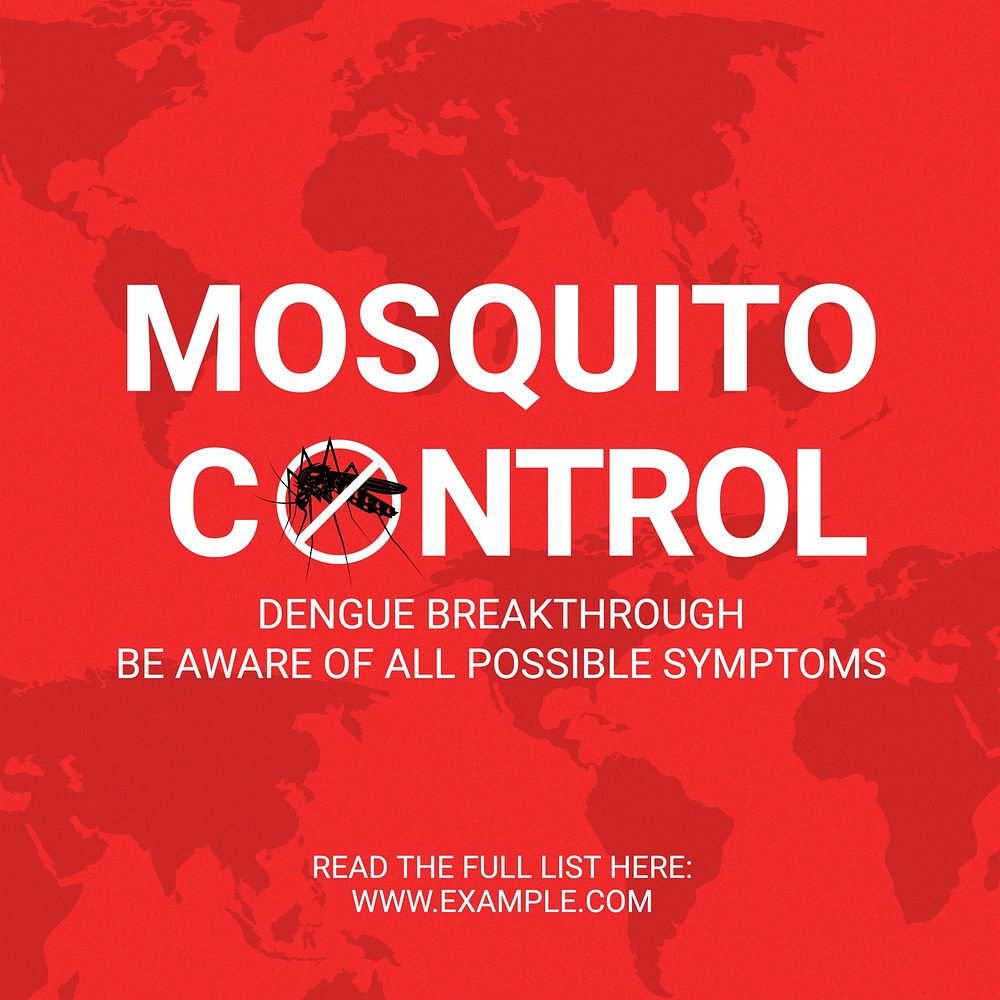 Mosquito control Facebook post template