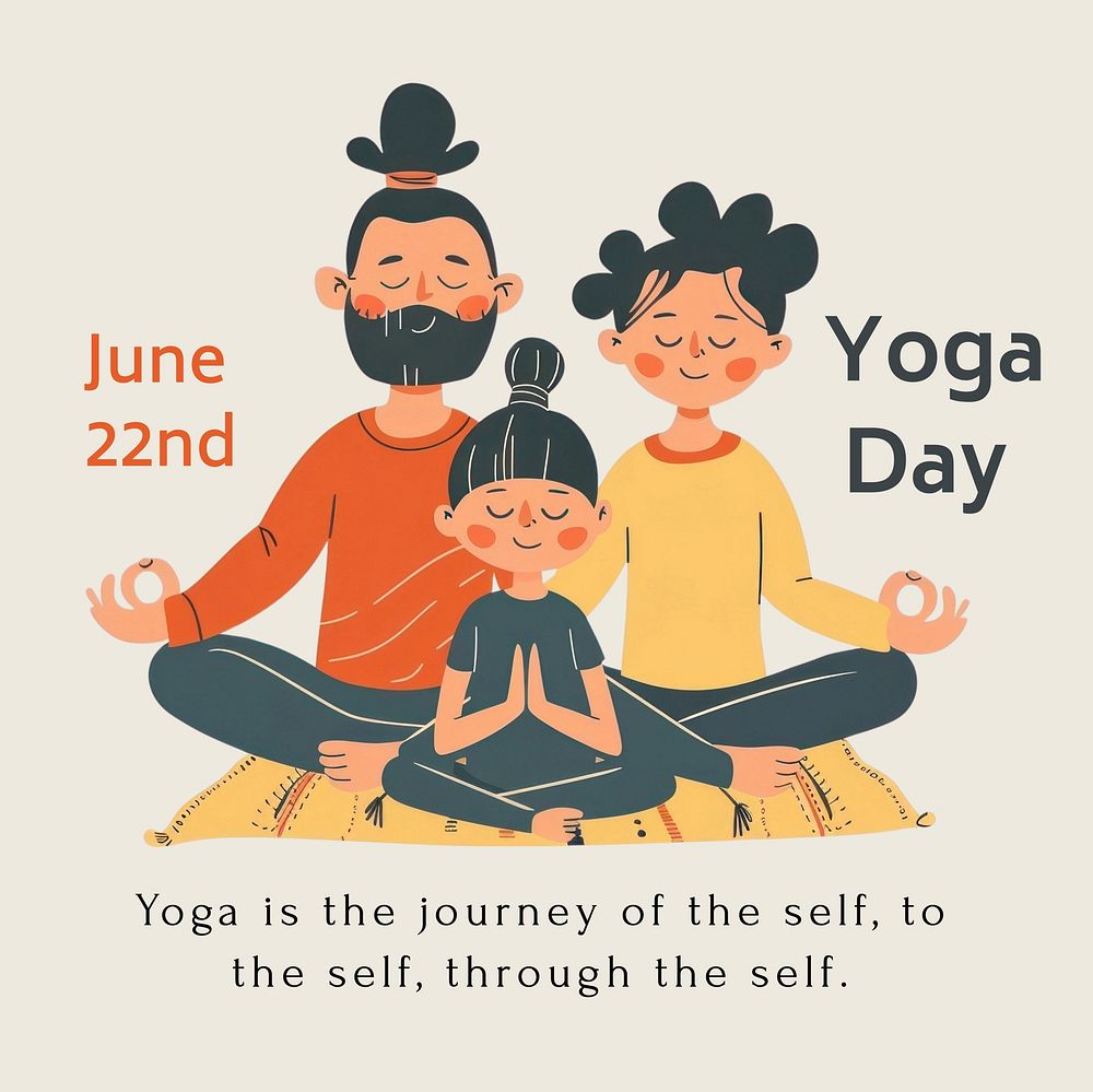 Yoga Day Instagram post template
