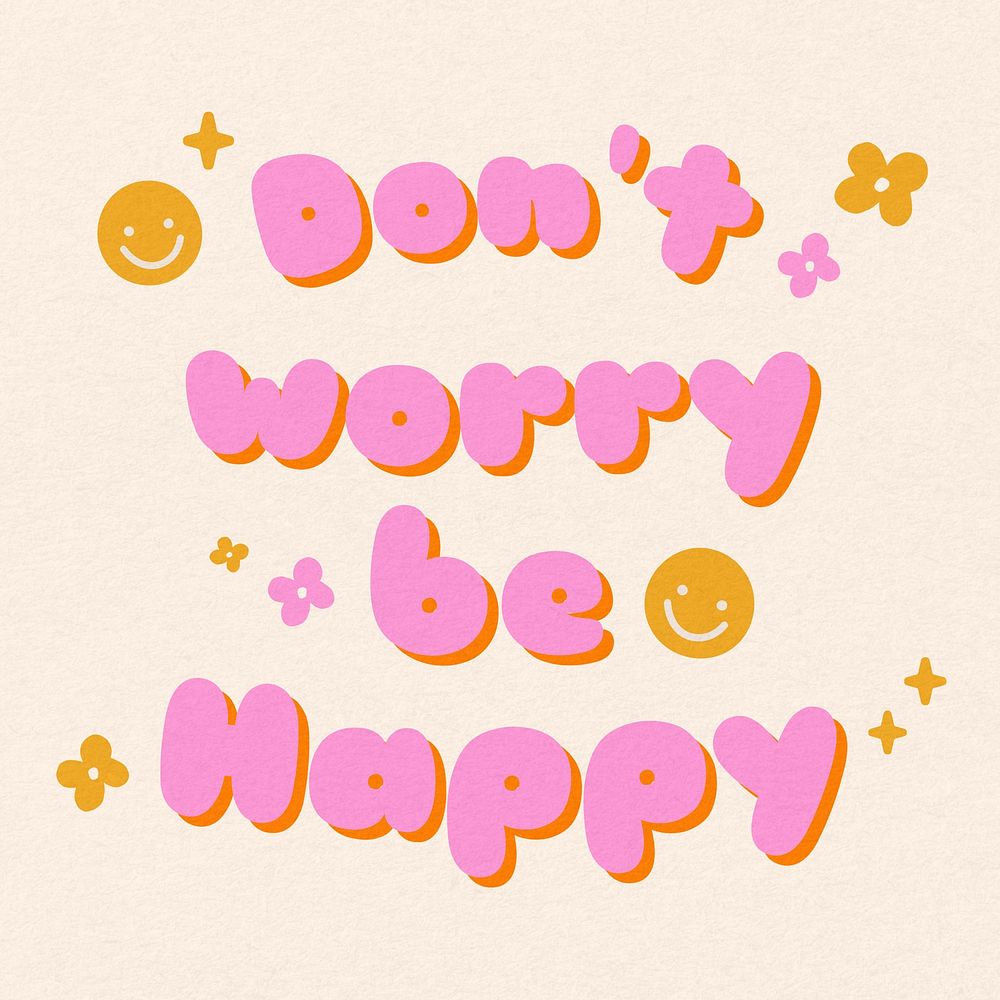 Be happy Instagram post template