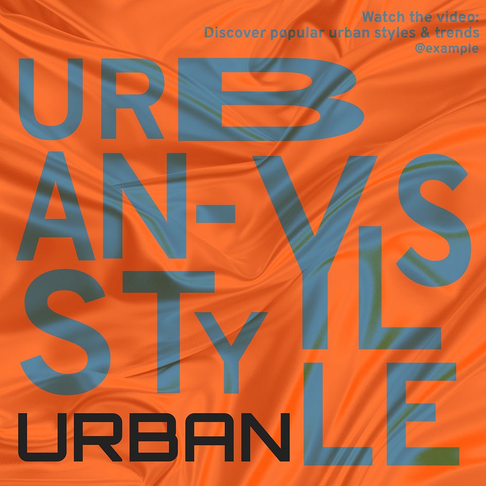 Urban fashion & styles Instagram post template