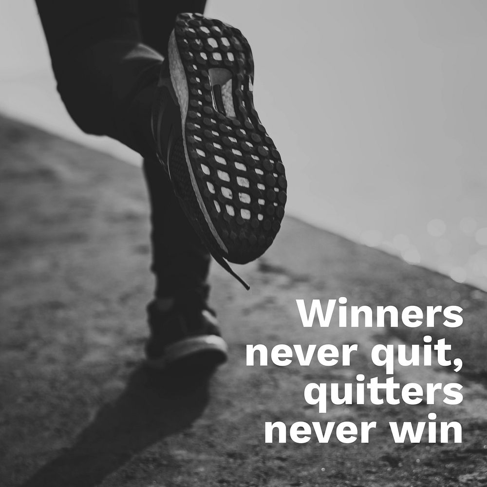 Sports quote Instagram post template