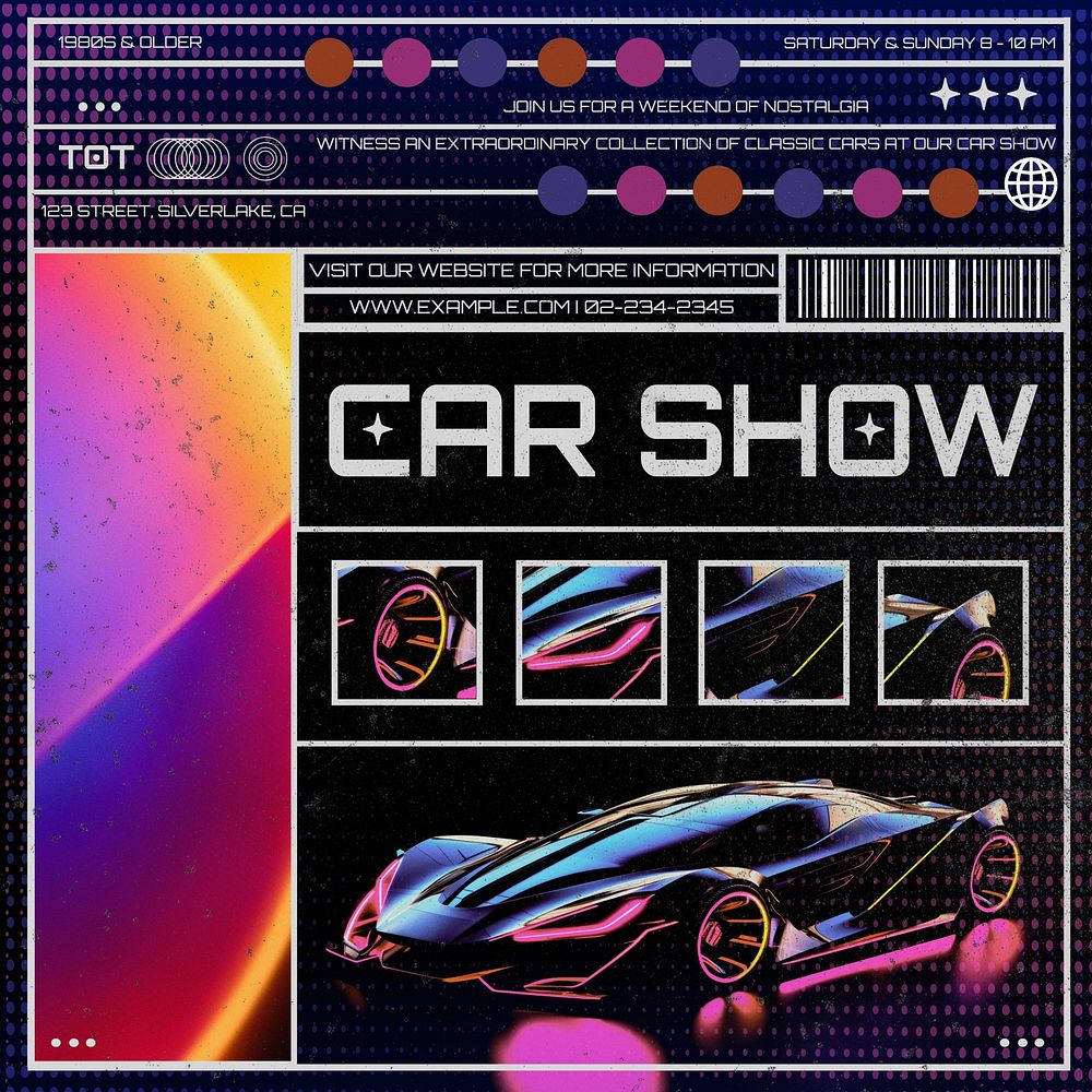 Car show Instagram post template