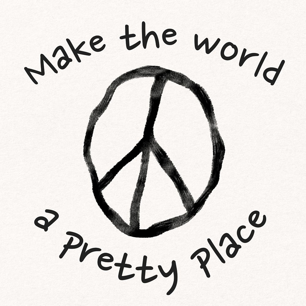 Make the world a pretty place quote Instagram post template