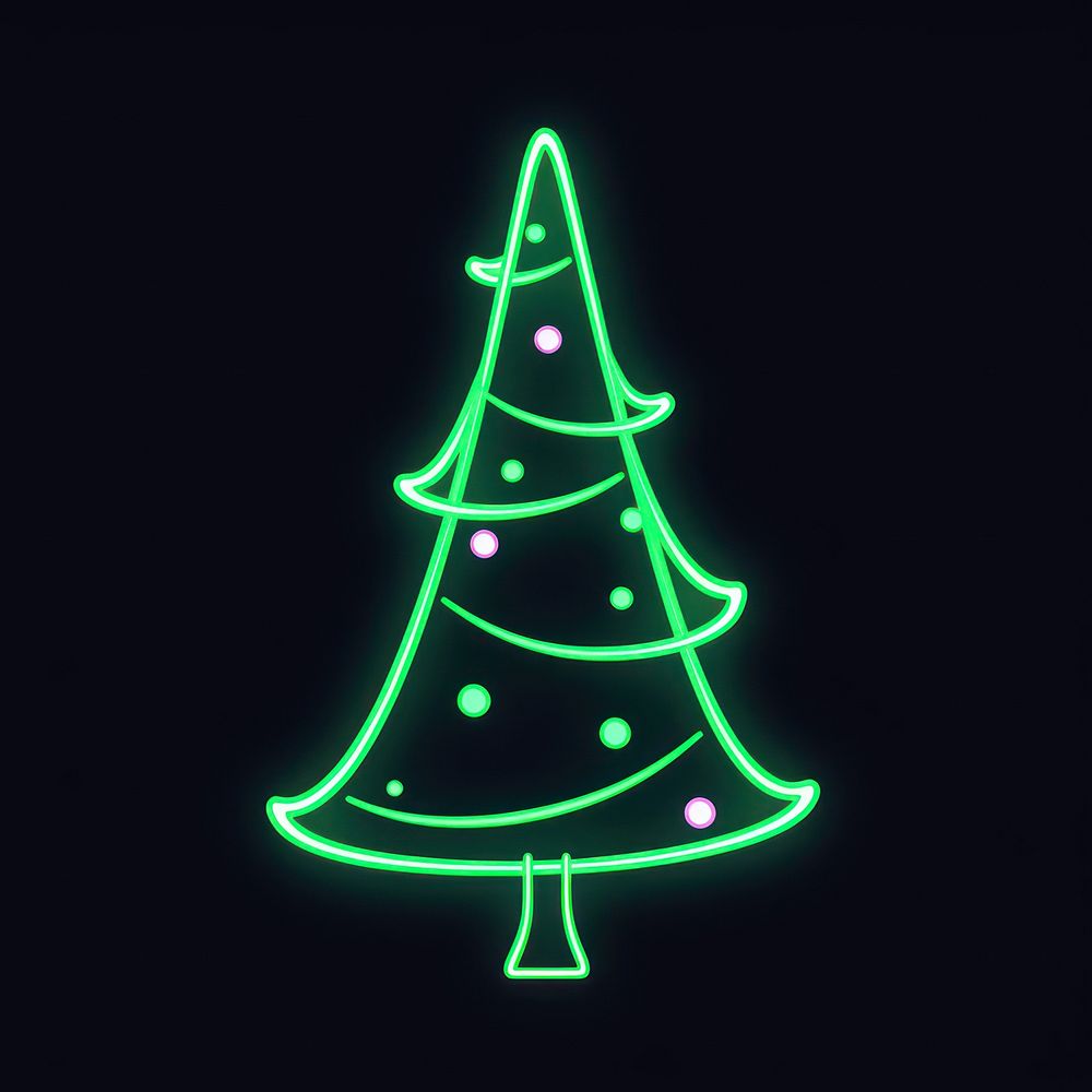 Christmas tree icon astronomy lighting festival.
