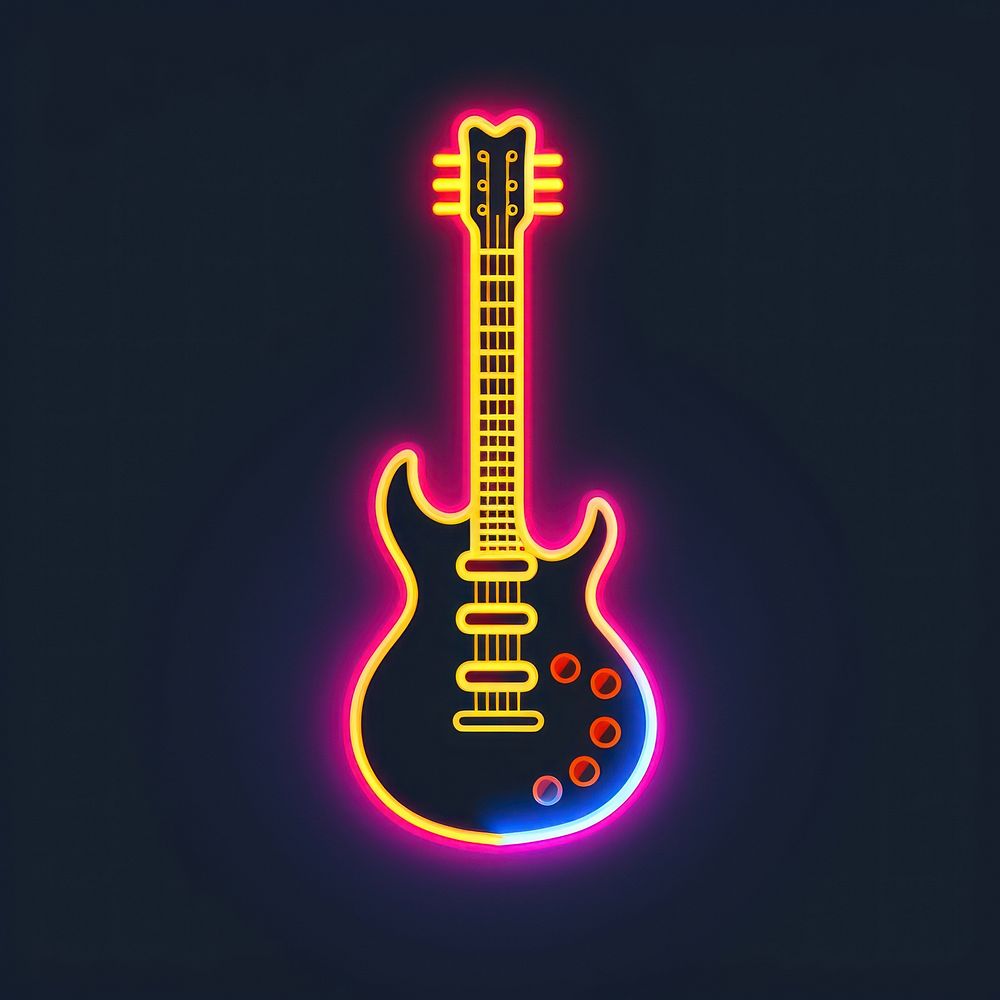 Guitar icon musical instrument.