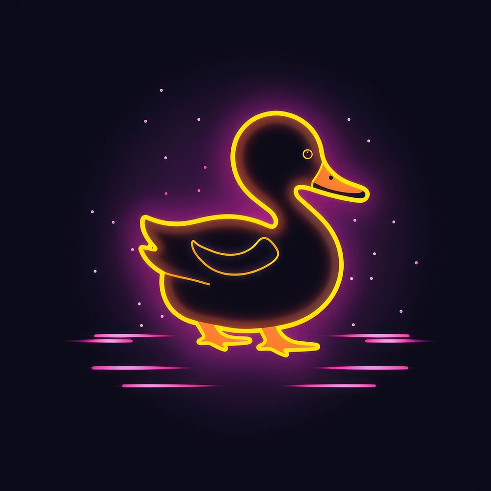 Duck icon astronomy outdoors purple.