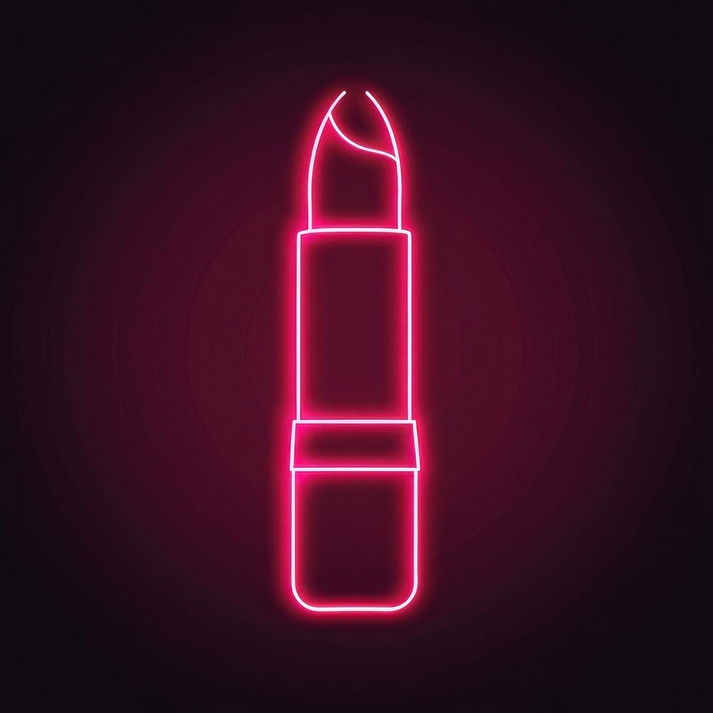 Lipstick icon neon led electronics.