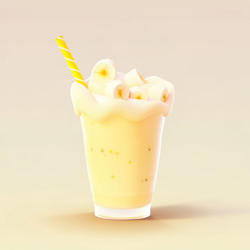 Banana Milkshake milk beverage smoothie.