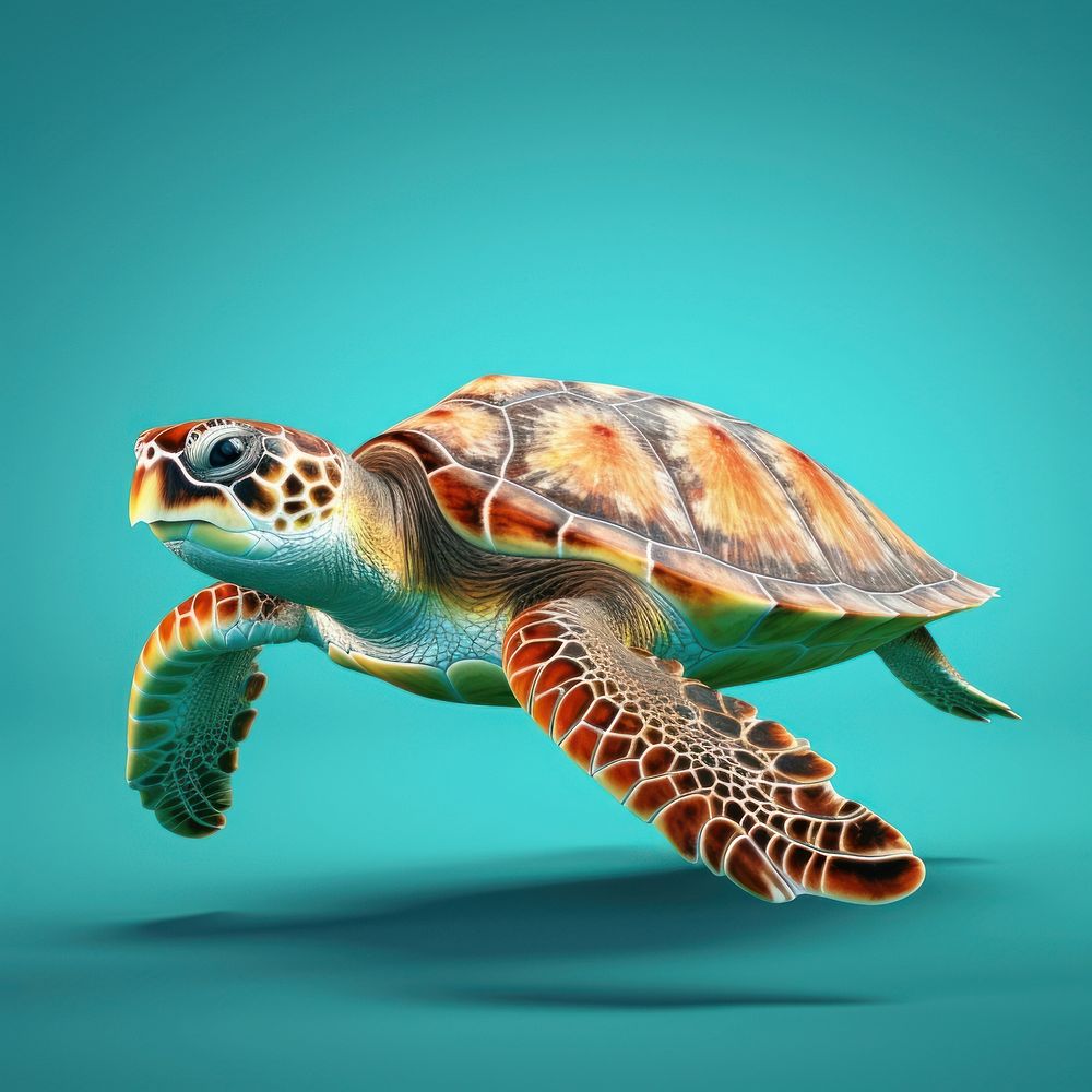 Sea turtle animal tortoise reptile.