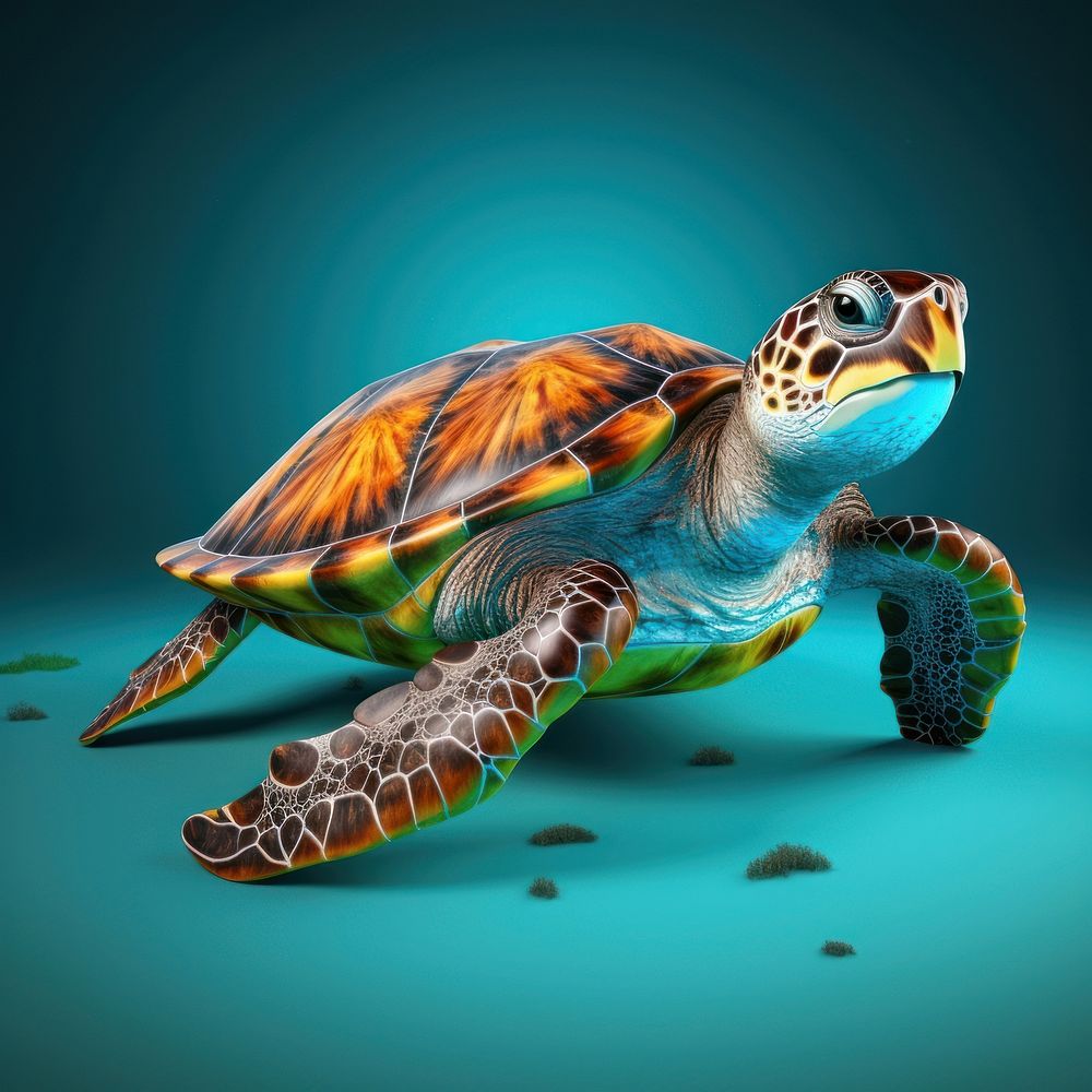 Sea turtle animal tortoise reptile.