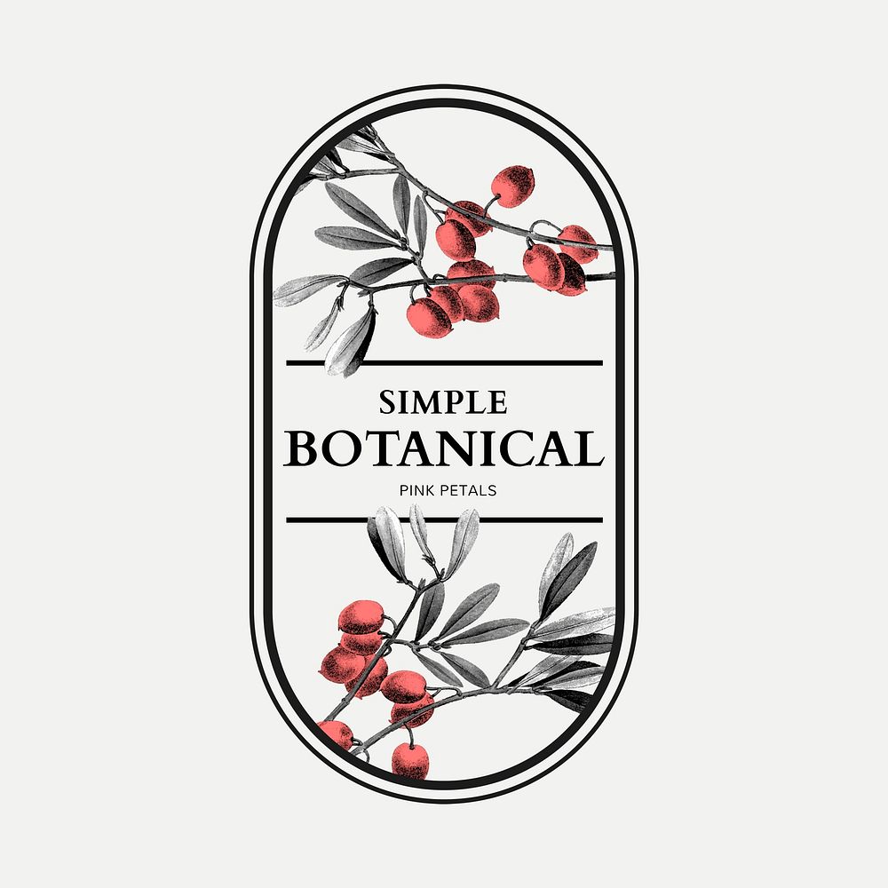 Botanical branding business logo template