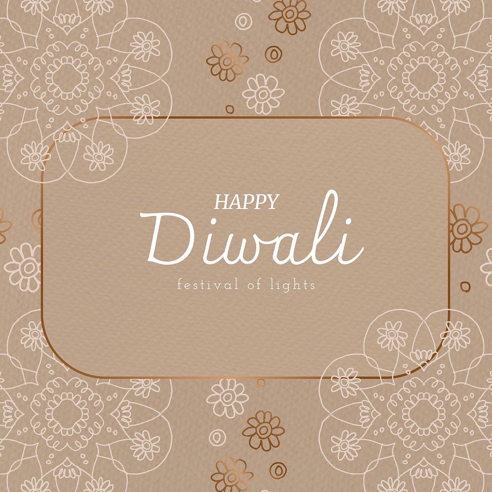 Diwali festival Instagram post template