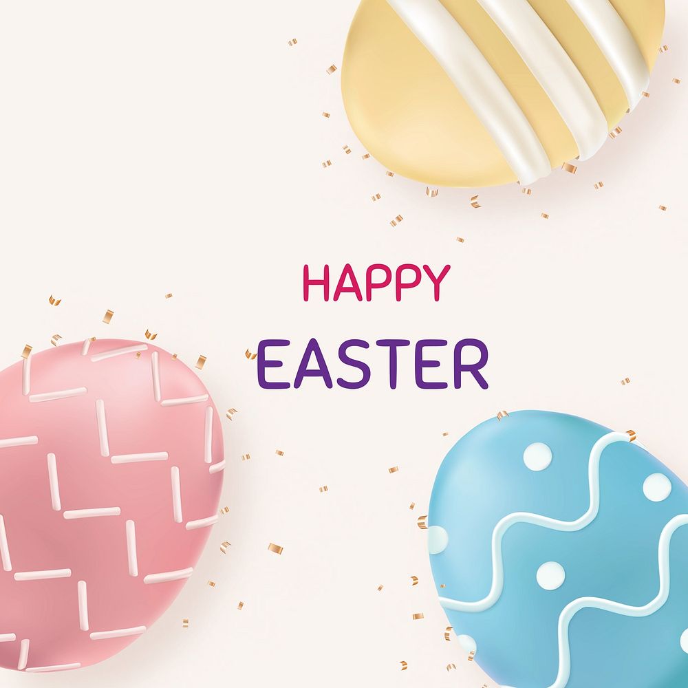 Happy Easter Instagram post template   & design