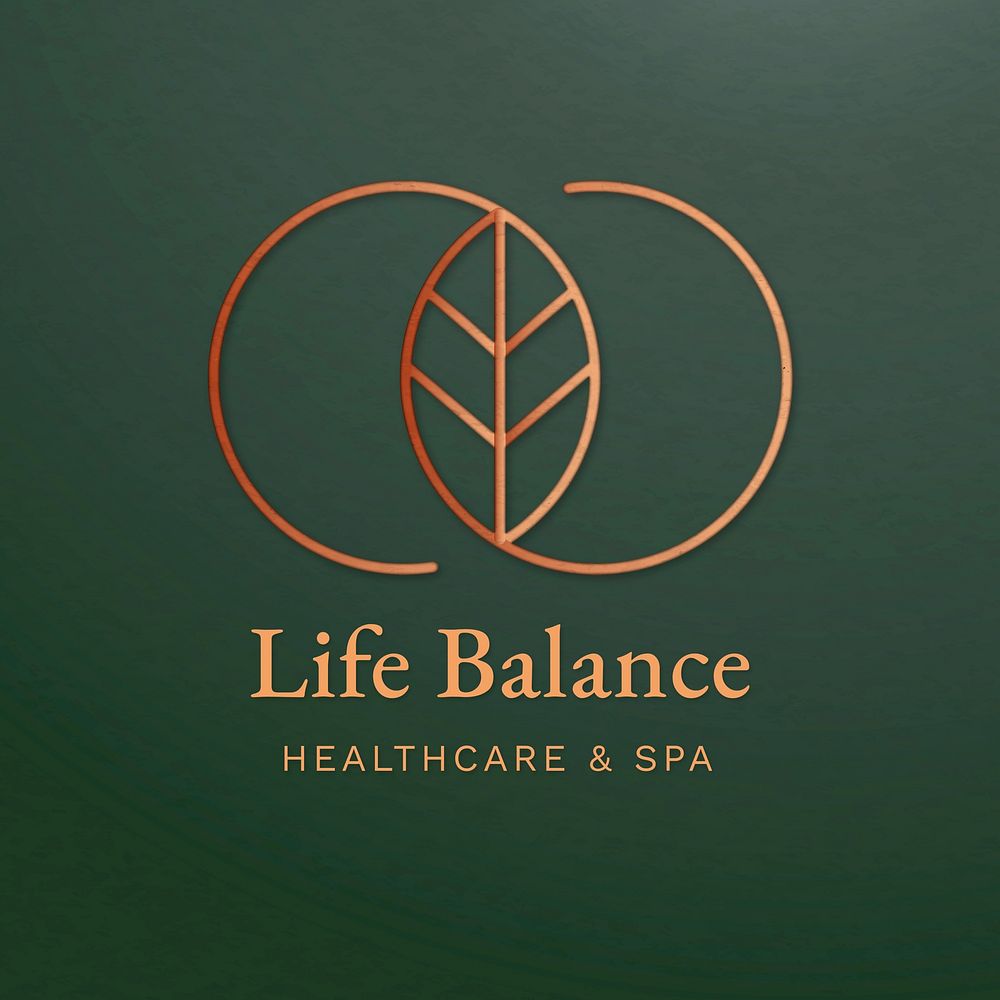 Spa logo template  health & wellness design