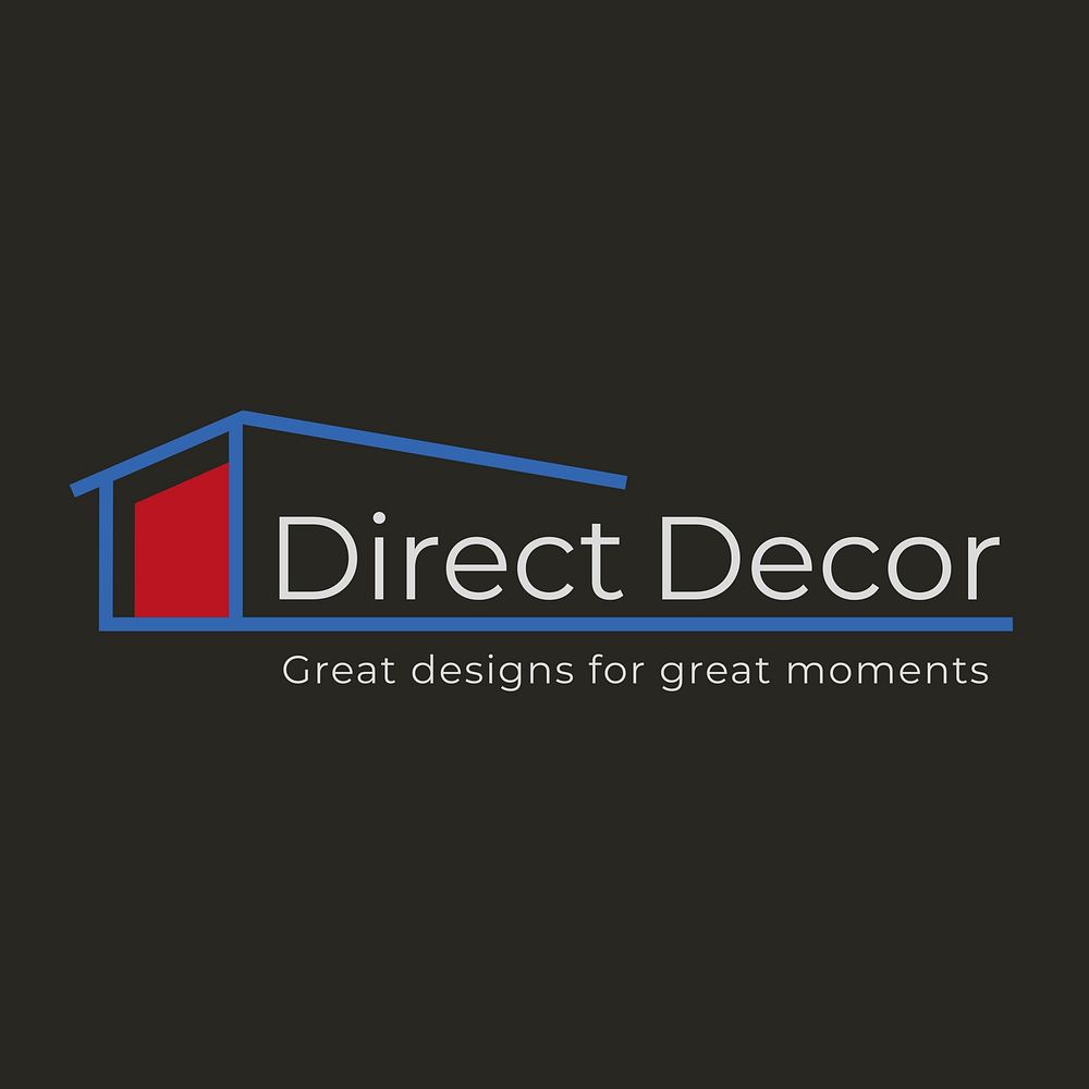 Interior design company logo, editable business branding design