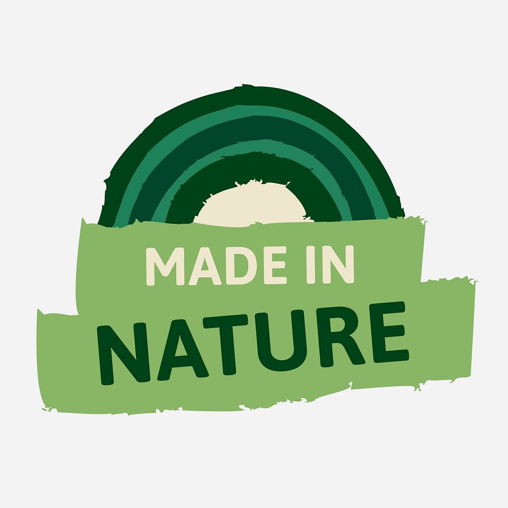 Nature made logo template, food branding