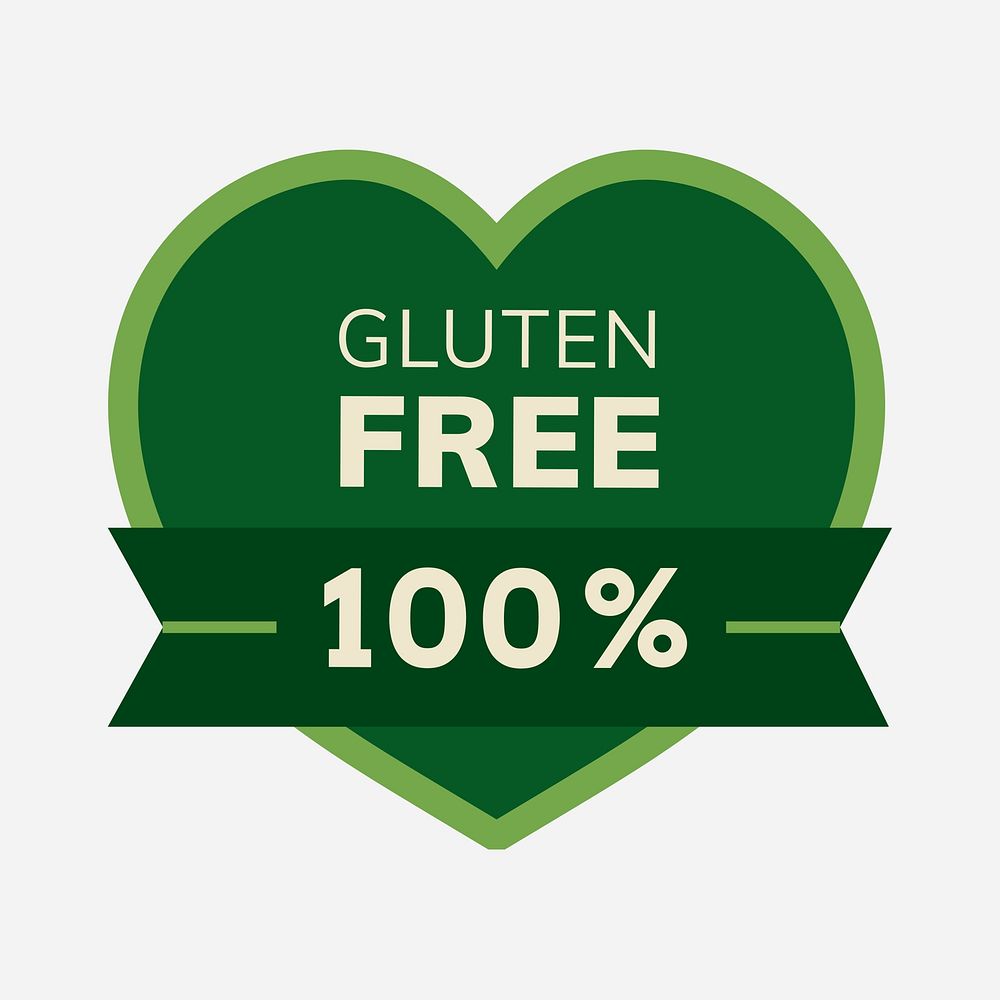 Gluten free logo template, food branding, editable design