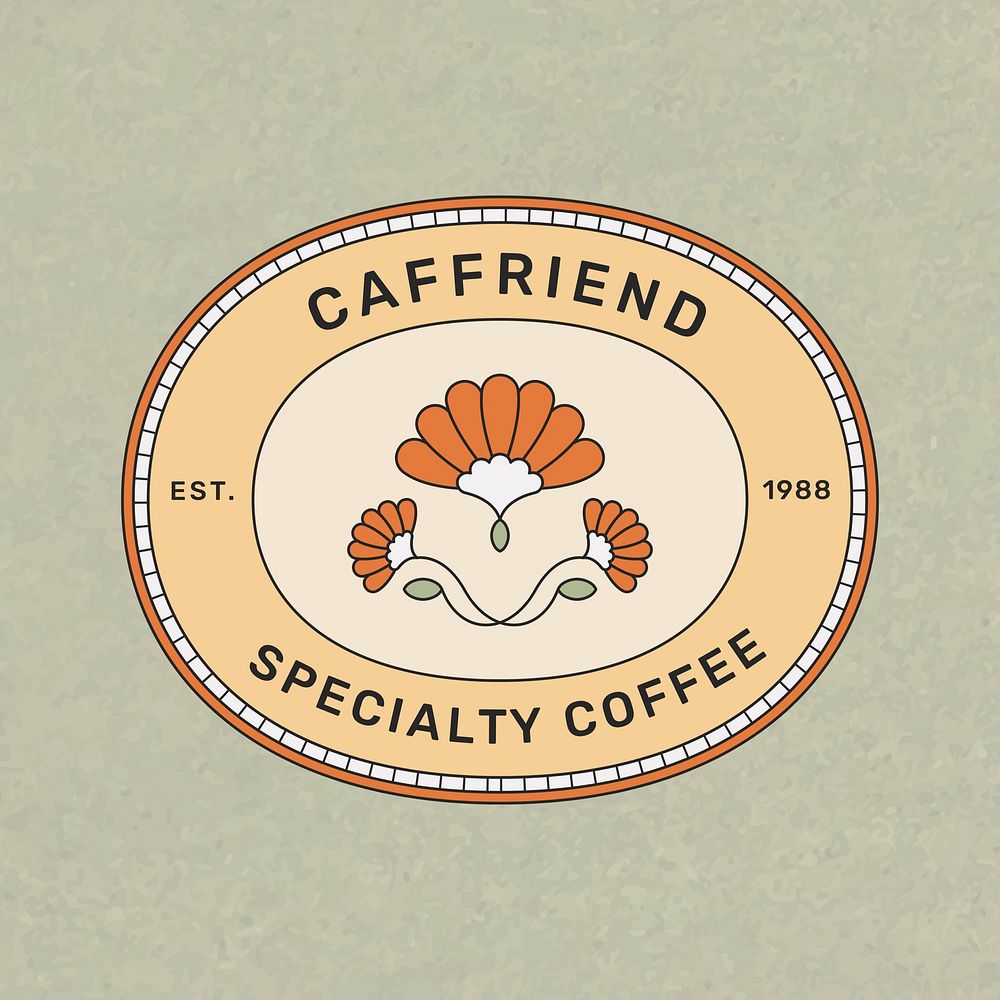 Specialty coffee  logo template minimal line art