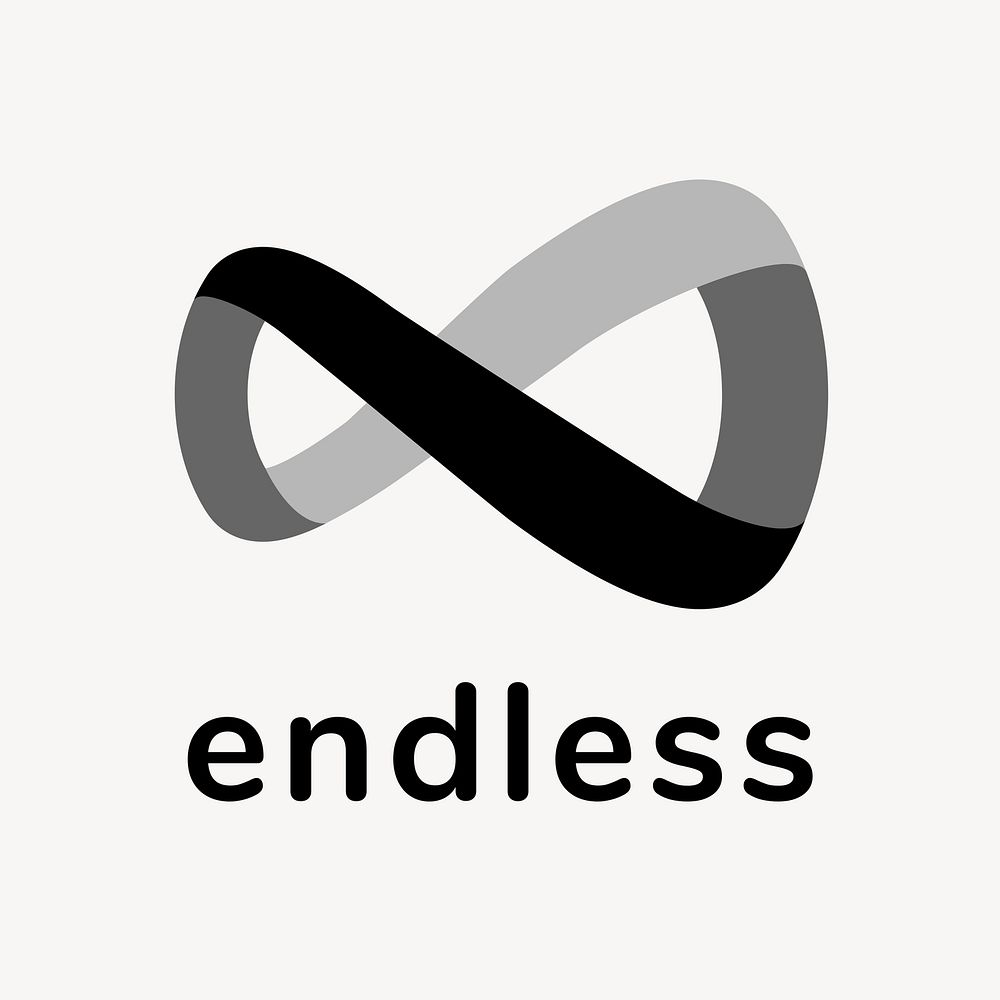 Simple black business logo template, editable design