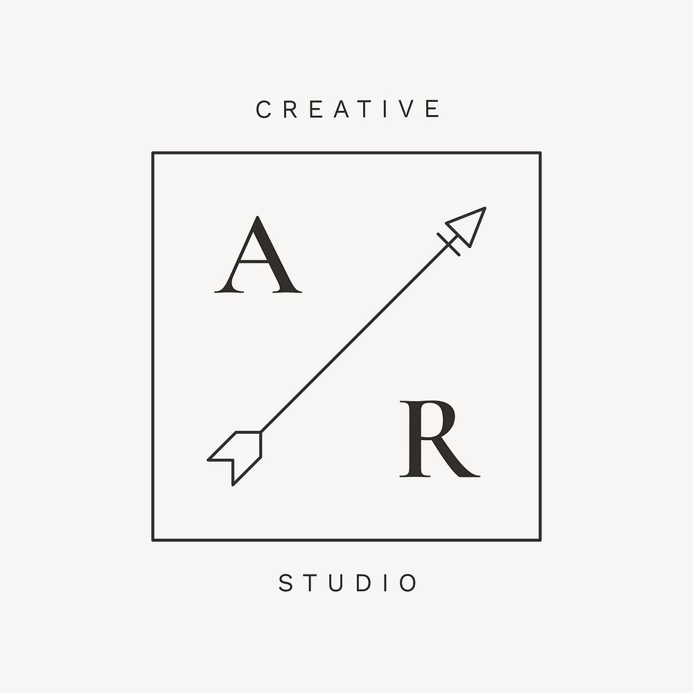 Minimal creative logo template, editable professional business branding 