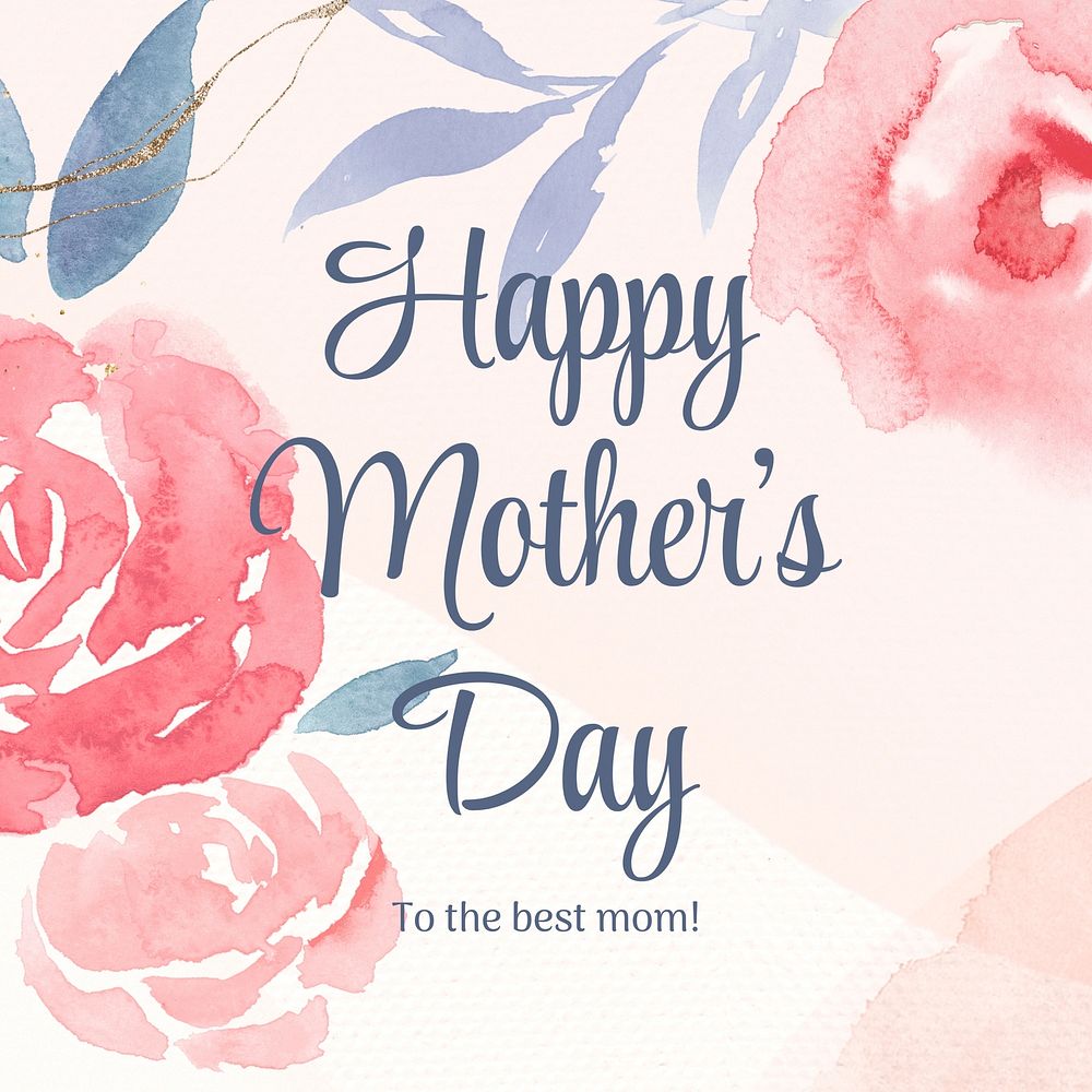 Mother's day Instagram ad template  rose design