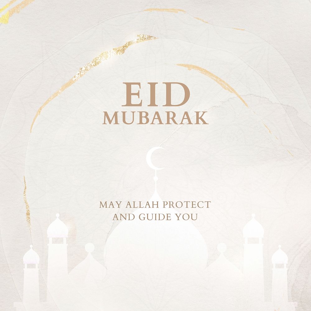 Eid Mubarak Facebook ad template, editable design