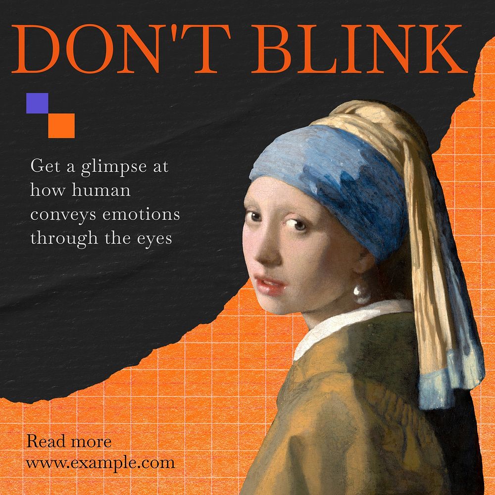Don't blink Instagram post template