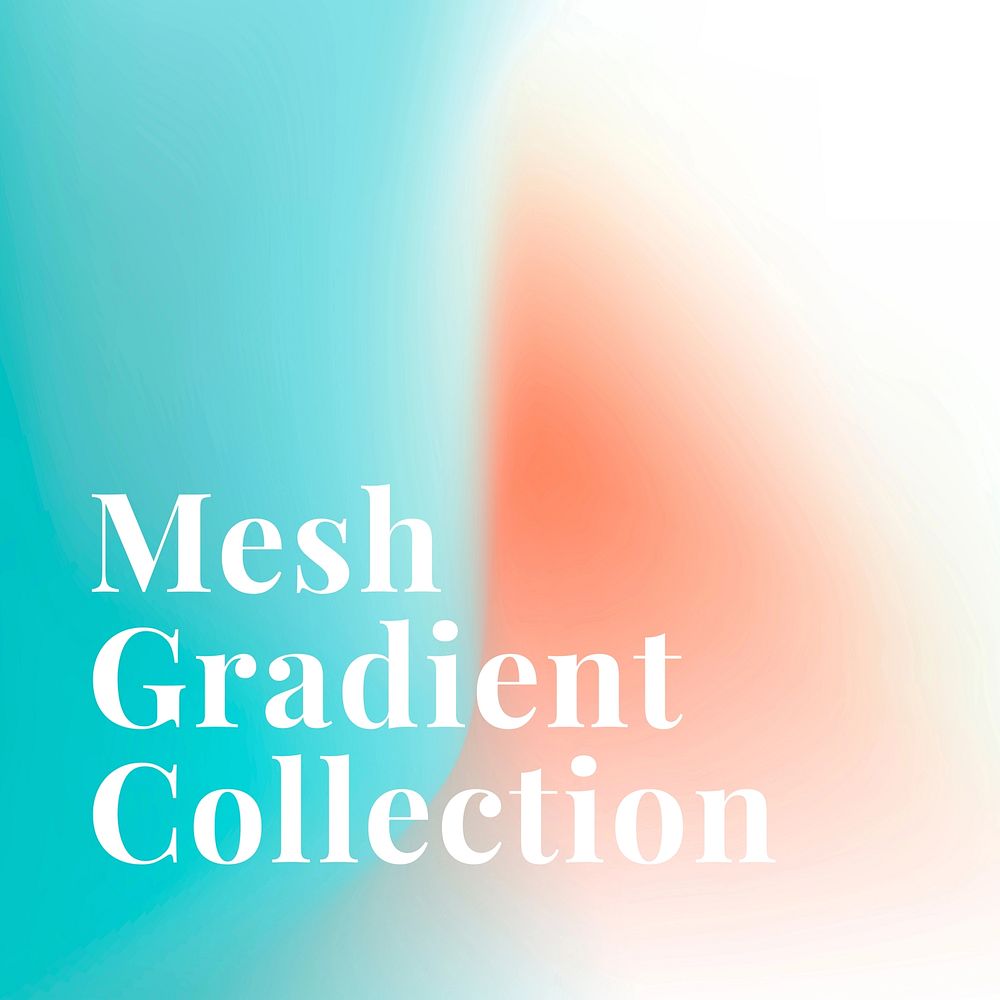 Gradient mesh Instagram post template, editable colorful design